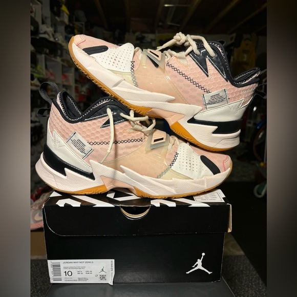 RUSSELL WESTBROOK - Jordan Why Not Zer0.3 'Washed Coral' - Size 10 Men's - Picture 7 of 10